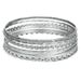 Irregular Punk Stacking Bracelet Combination Diamond Twisted Smooth Bracelet Female 6 Piece Set_ipsvogv.com