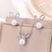 Light Luxury, Compact Exquisite Temperament, Sweet And Fashionable, Versatile, Women's High-end Feeling, Bow Tie, Pearl_ipsvogv.com