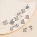 Trendy Popular Men's Earrings Inlaid With Zircon Metal Geometric Korean Version Of Women's Small And Versatile Ear_ipsvogv.com