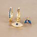 Women's Jewelry Temperament And Elegant Fashion Set Devil Eye Earrings Ear Clips Trendy Earrings 3 Piece Set Earrings_ipsvogv.com