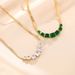Titanium Steel Necklace, Versatile For Women, High-end Temperament, Emerald Snake Bone Chain, Non Fading Jewelry_ipsvogv.com