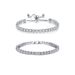 Fashion 4mm Zircon Bracelet Pull Out Adjustable Length Bracelet Combination Set All Match Tennis Chain_ipsvogv.com