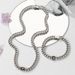 Hip Hop Titanium Steel Cuban Gray Diamond Bracelet Does Not Fade W Omen's Bracelet Versatile High End Men's Hand Jewelry_ipsvogv.com
