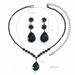 Water Drop Necklace And Earrings Set, Light Luxury Clavicle Chain, High-end Sense, Elegant Jewelry_ipsvogv.com