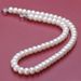 Freshwater Pearl Four Sided Polished Flat Round Necklace Strong Light Flawless Gold Plated Buckle Supports Mixed Batch XL105 178_ipsvogv.com