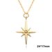 Eight-Pointed Star Necklace - European & American Style Zircon Geometric Pendant, Minimalist Personality Jewelry For Women_ipsvogv.com