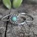 Sanjie 2025 New Creative Set Thai Silver Craftsmanship Holder Elliptical Inlaid Turquoise Ring_ipsvogv.com