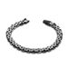 Hot Selling Titanium Steel Three-Row Flat Strap Men's Bracelet Wristband Street Hip-Hop 2024 New Model_ipsvogv.com