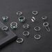 New Moon Butterfly Chain Hollow Turquoise Opening 14 Piece Set Ring_ipsvogv.com