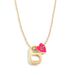 Fashion Simple Multi Color Alloy Oil Drop Love Pendant Can Pull Ring Necklace Clavicle Chain_ipsvogv.com