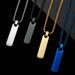 hot selling smooth stainless steel geometric three dimensional long strip can be engraved men's simple and fashionable titanium steel necklace_ipsvogv.com