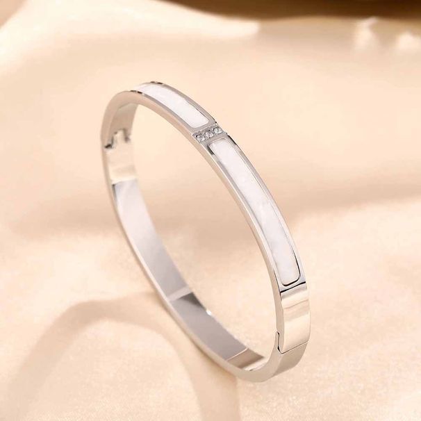 Live Broadcast Temperament Zirconium Diamond Fritillaria Face Titanium Steel Women's Luxury Versatile Rose Gold_ipsvogv.com