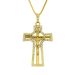 Hip Hop Men's Classic Jewelry Cross Pendant with Diamond Plated Gold Necklace_ipsvogv.com