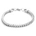 Hip Hop Stainless Steel Front Back Men's Bracelet, Simple And Domineering, Punk High-end Feeling, Cuban Bracelet Trend_ipsvogv.com