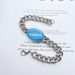 Hip Hop Men's Cuban Blue Resin Curved Salman Khan Chain Bracelet_ipsvogv.com