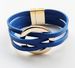Hot Selling Bracelets in Europe and America New Leather Cross Bracelets Large Circular Bracelets with Magnetic Buckles Fashionable Jewelry Gifts_ipsvogv.com