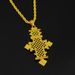 Ethiopian Cross Jewelry Pendant Gold Eritrean Traditional Wedding_ipsvogv.com