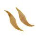 Brass Gold-Plated High-End Exaggerated Earrings For Women, Rhombus Woven Tassel Silver Needle Minimalist Style Ear_ipsvogv.com