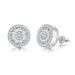 Unisex Jewelry Fashion new round full diamond hip hop earrings zircon micro inlaid threaded earrings, gold plated street fashion earrings_ipsvogv.com