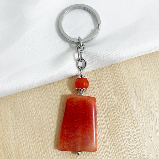 Jewelry Natural Stone Key Chain Agate Key Pendant Bag Pendant_ipsvogv.com