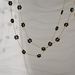 Spot Fashion Titanium Steel Black Daisy Flower Bracelet Necklace Waist Chain Anklet Set_ipsvogv.com