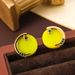 Moon Lake: Japanese Korean Fresh Crescent Round Inlaid Zircon with Fashionable and Stylish Style Earrings_ipsvogv.com