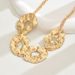 Geometric Fashion OL Irregular Metal Necklace for Niche Wrinkle Design, Women's Clavicle Chain Versatile Accessories_ipsvogv.com