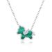 Wheel Little Green Malachite Horse Pendant Necklace Jewelry Female S925 Sterling Silver_ipsvogv.com