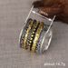 Cao Shi Oumi's New Creative Is A Fashionable And Exquisite Geometric Line Ring With Dual Color Trendy Design_ipsvogv.com
