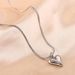 New creative fashion glossy simple love necklace earrings set_ipsvogv.com