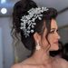 Handmade Headdresses, Bridal Wedding Dress Hair Accessories, Rhinestone Pearl Hair Comb Performance Accessories_ipsvogv.com