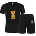 Summer Luxury Set Men's Short Sleeve Suit Fashion Casual Shorts Tracksuit Clothes for Mens T-shirt + Shorts 2-piece Set_ipsvogv.com