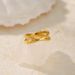 Women's Jewelry K Real Gold Electroplated Titanium Steel Exquisite Cross Ring Light Luxury Plain Ring_ipsvogv.com