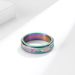Celtic vine titanium steel rotating ring Wedding engagement proposal stainless steel couple ring_ipsvogv.com
