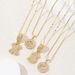 Women's Jewelry Set Fashion Full Diamond Rock Sugar Pendant Necklace For Women Copper Inlaid Zirconium Plated Real Gold Round Flower Letter Set_ipsvogv.com