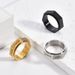 Men's Jewelry Titanium Steel Seven Virtues Rotatable Ring Neutral Style Seven Corner Men's Niche Jewelry Ring_ipsvogv.com