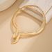 Exaggerated Design Sense, Metal Shaped Spring Collar, Personalized And Fashionable Spirit Snake Necklace, Open Neck_ipsvogv.com