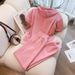 Women's Clothing Pink sports suit for women summer 2023 new high-end fashion versatile loose short-sleeved two-piece suit_ipsvogv.com