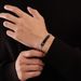 Men And Women's Jewelry Smooth Bracelet Couple Stainless Steel Diamond Personality Simple Creative Engraved Titanium Steel Jewelry_ipsvogv.com