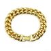 Hip Hop Rapper Domineering Cuban Gold Jewelry Exaggerated Chain Bracelet_ipsvogv.com