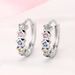 Cao Shi Sweet Color Zircon Fashion Delicate Star Design Earrings_ipsvogv.com