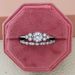 Zircon women's ring copper plated with green and blue combination ring weighing Jin r5721_ipsvogv.com