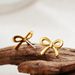 Hot Sale Real Gold Brass Electroplating Small And Cute Bow Mini Earrings Fashionable And Versatile Earrings_ipsvogv.com