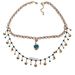 2024 new explosive blue love shell double layer wear girl princess gold high-grade necklace_ipsvogv.com