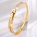 Personality Niche Design Titanium Steel Bracelet With Diamond Zipper Bracelet Girl Premium Stainless Steel Delicate Circle Bracelet_ipsvogv.com