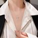 Moissanite Cross Necklace For Men And Women Cross Full Diamond Clavicle Necklace Hip Hop Simple Trend Diamond Pendant_ipsvogv.com