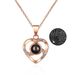 Women’s Jewelry Set Fashion Rose Jewelry Box with Heart shaped Necklace Fashion Love Pendant Mother's Day Christmas Gift_ipsvogv.com