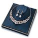 New Trendy Small Items Bride Necklace And Earrings Two-Piece Set Electroplated Jewelry_ipsvogv.com