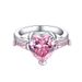 Korean Ins Niche Pink Heart Full Of Diamonds Zircon Light Luxury High-end Princess Closed-end Ring_ipsvogv.com
