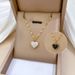 Body 【 Full Titanium Steel 】 Extremely Simple Style Double-Sided Love Furnace Genuine Gold Necklace For Women's Ins Mesh 【 】_ipsvogv.com